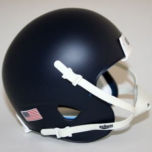 Schutt Matte Navy Blue Blank Customizable XP Authentic Mini Football Helmet Shell