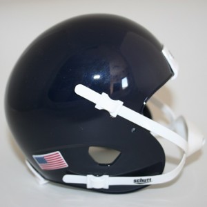 Schutt Navy Blue Blank Customizable XP Authentic Mini Football Helmet Shell