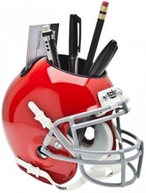Ohio St Buckeyes Red Authentic Mini Helmet Desk Caddy