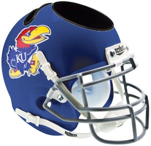 Kansas Jayhawks Authentic Mini Helmet Desk Caddy