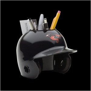 Baltimore Orioles Throwback Authentic Mini Batting Helmet Desk Caddy