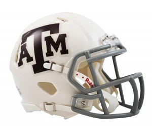 Texas A&M Aggies White Revolution Speed Mini Helmet
