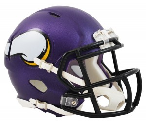 Riddell NFL Minnesota Vikings Satin Purple Revolution Speed Mini Helmet