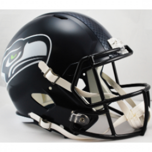 Riddell NFL Seattle Seahawks Matte Navy Revolution Speed Replica Full Size Helmet
