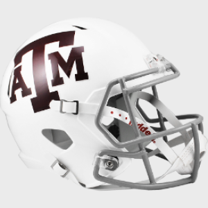 Riddell NCAA Texas A&M Aggies White Revolution Speed Replica Full Size Helmet