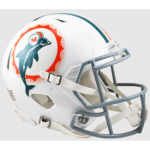 Miami Dolphins Tribute Riddell Full Size Authentic Speed Helmet