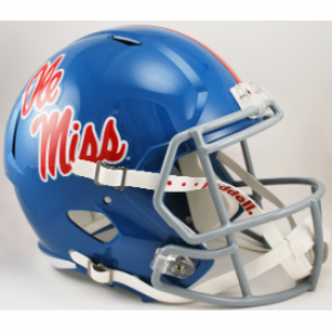 Riddell NCAA Mississippi (Ole Miss) Rebels Powder Blue Revolution Speed Replica Full Size Helmet