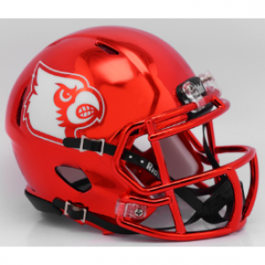 Riddell NCAA Louisville Cardinals Red Chrome Revolution Speed Mini Helmet