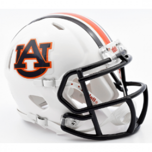 Riddell NCAA Auburn Tigers Chrome Decal Revolution Speed Mini Helmet