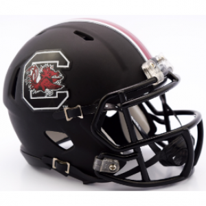 Riddell NCAA South Carolina Gamecocks Matte Black Speed Mini Football Helmet