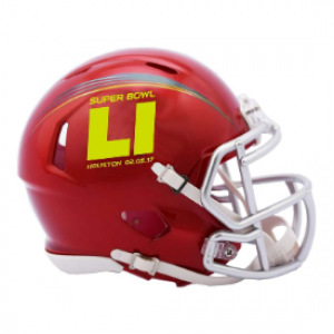 Riddell NFL Super Bowl 51 Red Revolution Speed Mini Helmet