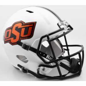 Riddell NCAA Oklahoma St Cowboys 2016 Matte White Revolution Speed Replica Full Size Helmet