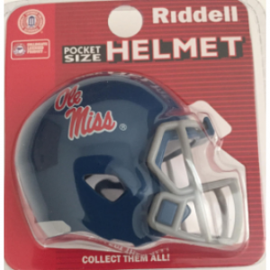 Riddell NCAA Mississippi (Ole Miss) Rebels Powder Blue Speed Pocket Size Football Helmet
