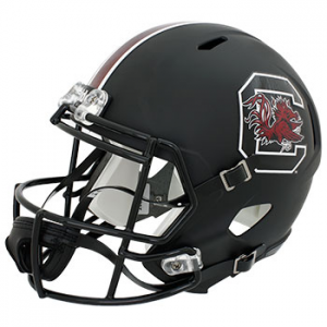 Riddell NCAA South Carolina Gamecocks Matte Black Replica Speed Full Size Football Helmet