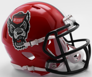 Riddell NCAA North Carolina St Wolfpack 2018 Red Tuffy Replica Speed Full Size Football Helmet