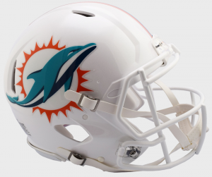 Riddell NFL Miami Dolphins 2018 Authentic Speed Full Size Football Helmet