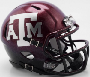 Riddell NCAA Texas A&M Aggies 2018 Two Tone Speed Mini Football Helmet
