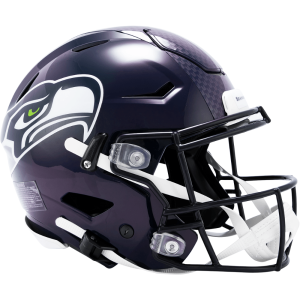 Seattle Seahawks Matte Navy Riddell Full Size Authentic SpeedFlex Helmet