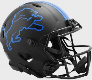 Detroit Lions 2020 Eclipse Riddell Full Size Authentic Speed Helmet