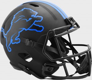 Detroit Lions 2020 Eclipse Riddell Full Size Replica Speed Helmet