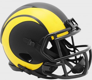 Los Angeles Rams 2020 Eclipse Riddell Mini Speed Helmet