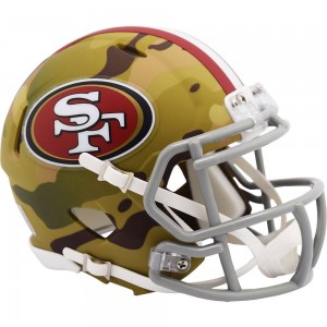 San Francisco 49ers 2020 Camo Riddell Full Size Authentic Speed Helmet