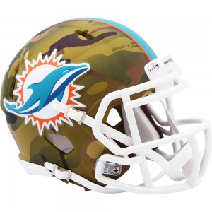 Miami Dolphins 2020 Camo Riddell Mini Speed Helmet