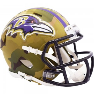 Baltimore Ravens 2020 Camo Riddell Mini Speed Helmet