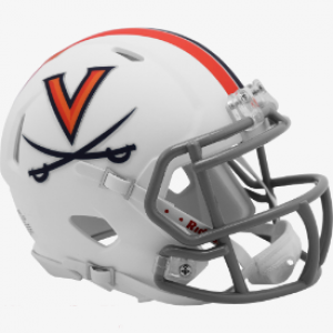 Riddell NCAA Virginia Cavaliers Matte White Speed Mini Football Helmet