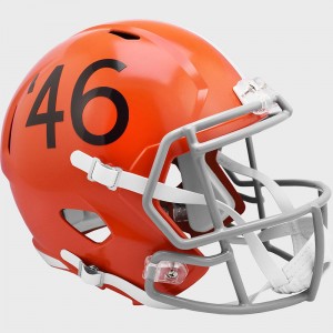 Limited Edition Cleveland Browns 1946 Throwback Riddell Full Size Replica Speed Helmet New 2021