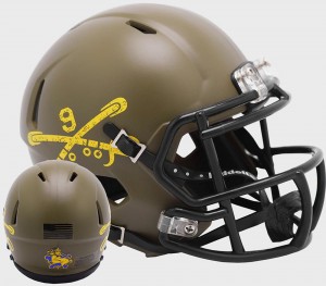 Army Black Knights 9th Cavalry Regiment Riddell Mini Speed Helmet New 2022
