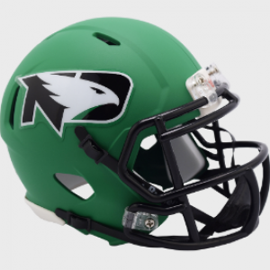 North Dakota Fighting Sioux Flat Green Riddell Mini Speed Helmet New 2021