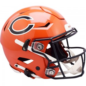 Chicago Bears On-Field Alternate Riddell Full Size Authentic SpeedFlex Helmet ​​Orange Shell New 2022