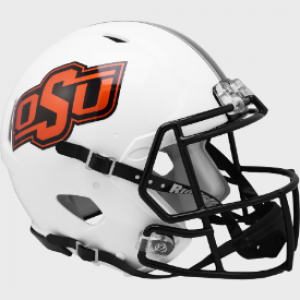 Oklahoma St Cowboys 2016 White Riddell Full Size Authentic Speed Helmet