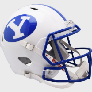 BYU Cougars White Riddell Full Size Replica Speed Helmet New 2023