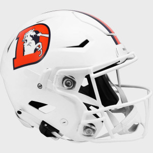 Denver Broncos On-Field Alternate Snowcapped Riddell Full Size Authentic SpeedFlex Helmet White Shell with White Facemask New 2023