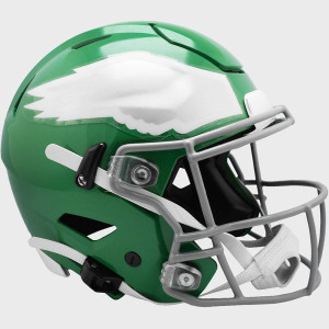 Philadelphia Eagles On-Field Alternate Riddell Full Size Authentic SpeedFlex Helmet Updated Kelly Green Shell Throwback New 2023