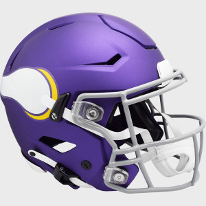 Minnesota Vikings On-Field Alternate Classic Tribute Riddell Full Size Authentic SpeedFlex Helmet Satin Purple Shell with Gray Facemask New 2023