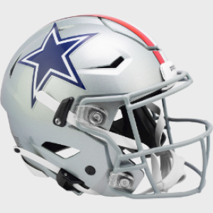 Dallas Cowboys 1976 Throwback On-Field Alternate Riddell Full Size Authentic SpeedFlex Helmet ​​Red Center Stripe New 2023