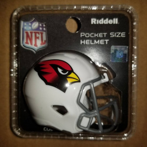 Arizona Cardinals Riddell Pocket Pro Speed Helmet with Silver Facemask New 2023