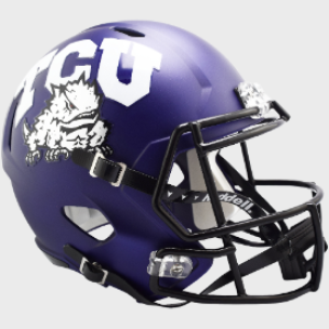 TCU Horned Frogs Satin Purple Riddell Full Size Replica Speed Helmet New 2023