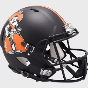 Oklahoma St Cowboys Pistol Pete Black Shell Riddell Full Size Authentic Speed Helmet New 2023