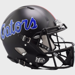Florida Gators Satin Black Shell Riddell Full Size Authentic Speed Helmet New 2023