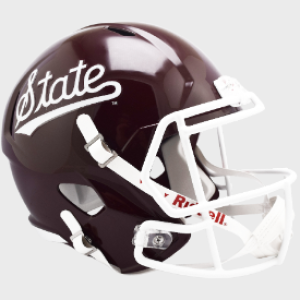 Mississippi St Bulldogs Script Riddell Full Size Replica Speed Helmet New 2023