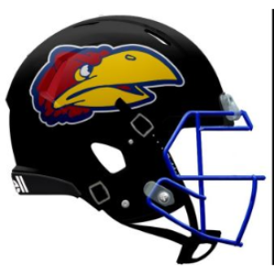 Kansas Jayhawks Black Riddell Full Size Replica Speed Helmet New 2023