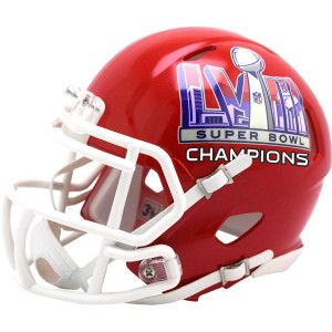Limited Edition Kansas City Chiefs NFL Super Bowl 58 Champions Riddell Mini Speed Helmet New 2024