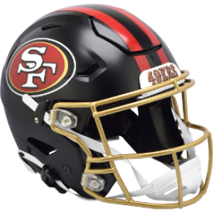 San Francisco 49ers NFL NFC West Rivalries Riddell Full Size Authentic SpeedFlex Helmet NEW RELEASE for 2025