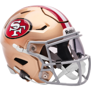 San Francisco 49ers Riddell Midi Size SpeedFlex Helmet NEW RELEASE for 2025