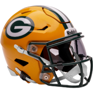 Green Bay Packers Riddell Midi Size SpeedFlex Helmet NEW RELEASE for 2025
