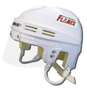 Calgary Flames Away Authentic Mini Helmet